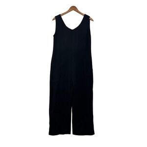 Beyond‎ Threads Womens M Jumpsuit Romper Black 100% Cotton Natural Fibers Summer